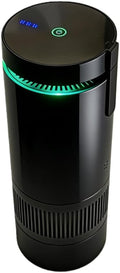 Aluminum alloy Portable Air Purifier for Car and Home, Black,  5V, 15 Airflow, Negative Ion Purification, 3-Speed Adjustment, Quiet Operation ≤53dB,7.09in*2.6in*2.6in