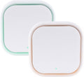 2 Pack Negative Ion Air Purifier With Night Light,Air Ionizers for Home Quiet and Portable Plug in Air Purifier for Bedroom Pet Toilet Kitchen and Office(2)