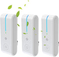 3 Units-Mini Home Plug-in Air Purifier,Ionizer, Power Saving, Silent Suitable Portable for home, bathroom, living room, bedroom, hotel, pet room, toilet（White)