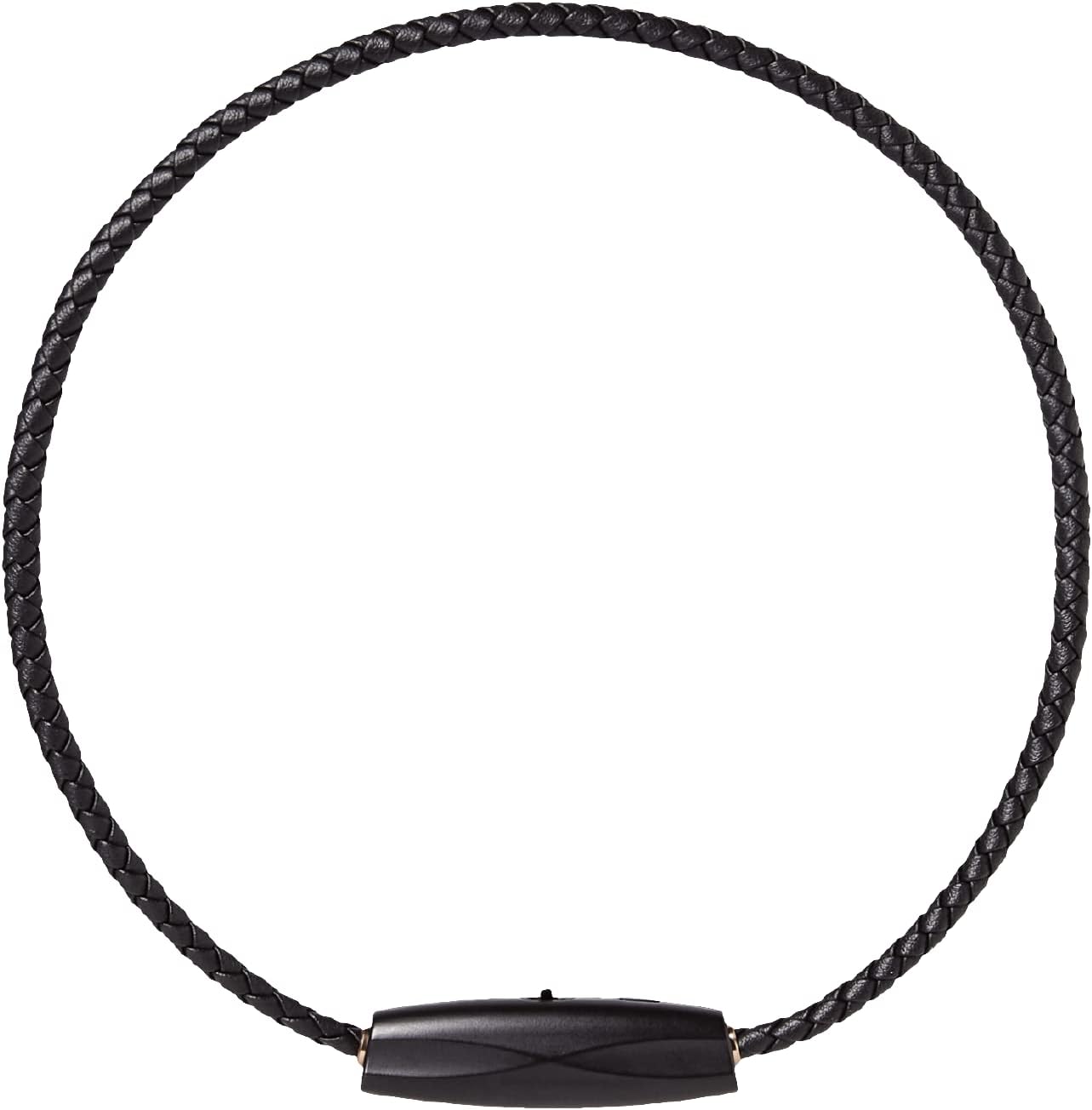 Ionic Wearable Air Purifier (Black-21.6 inches) – Up to 99% Pollutant Removal Rate, Stylish & Lightweight with 3 Modes, Titanium Necklace & Clip, Silent Operation, 20g