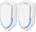 Plug In Air Ionizers - 2 Pack Negative Ion Technology Air Purifier, Quiet Mini Air Freshener for Home, Bedroom, Office, Basement - Portable Air Purifiers for Odor, Dust, Smoke, Pet Smell White