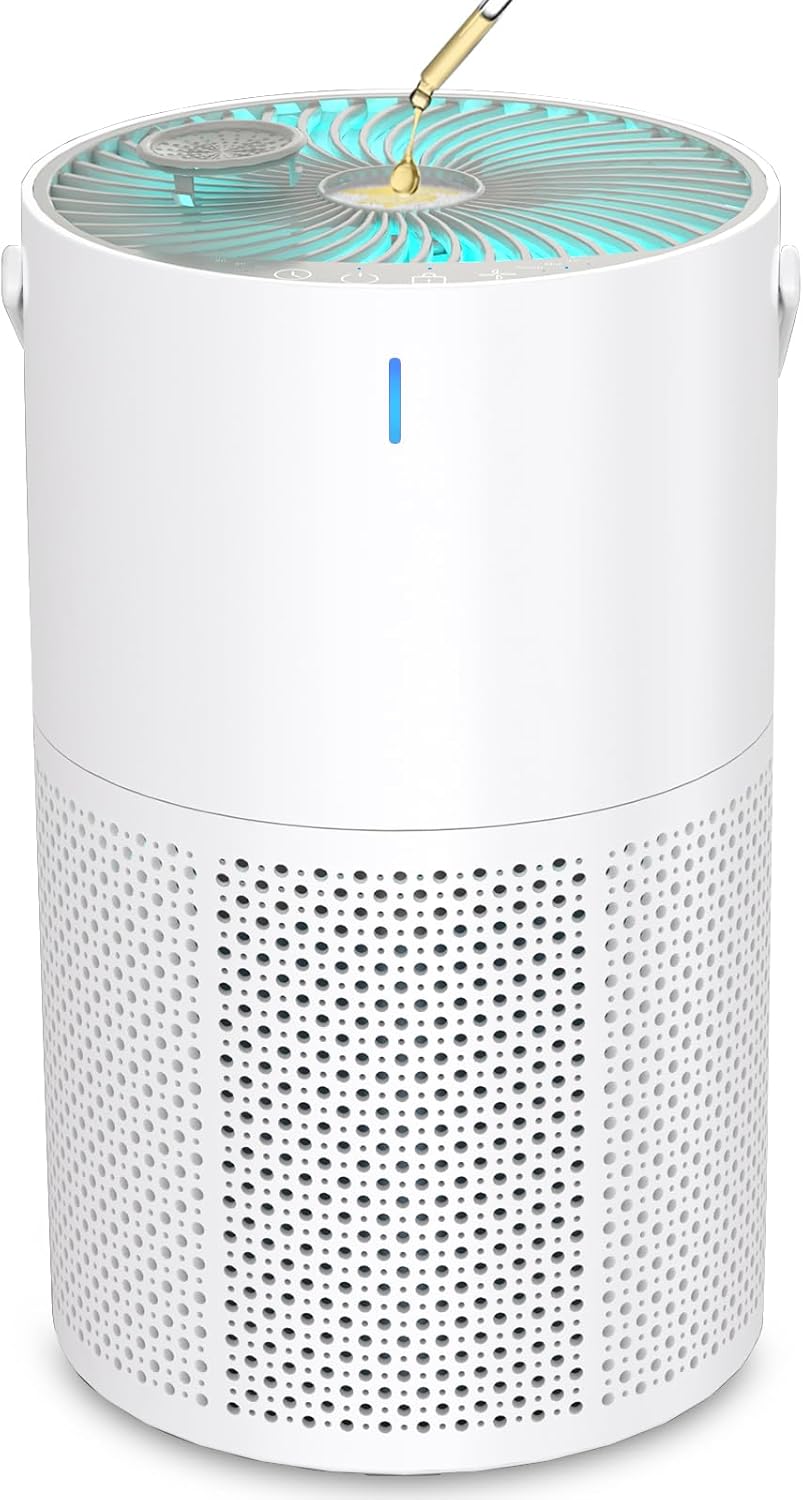 Air Purifiers for Home Large Room up to 1095 Ft², Filter Air Purifier for Bedroom with Quiet Sleep Mode & Timer, Air Cleaner for Pets Hair, Smoke, Odor, Dust