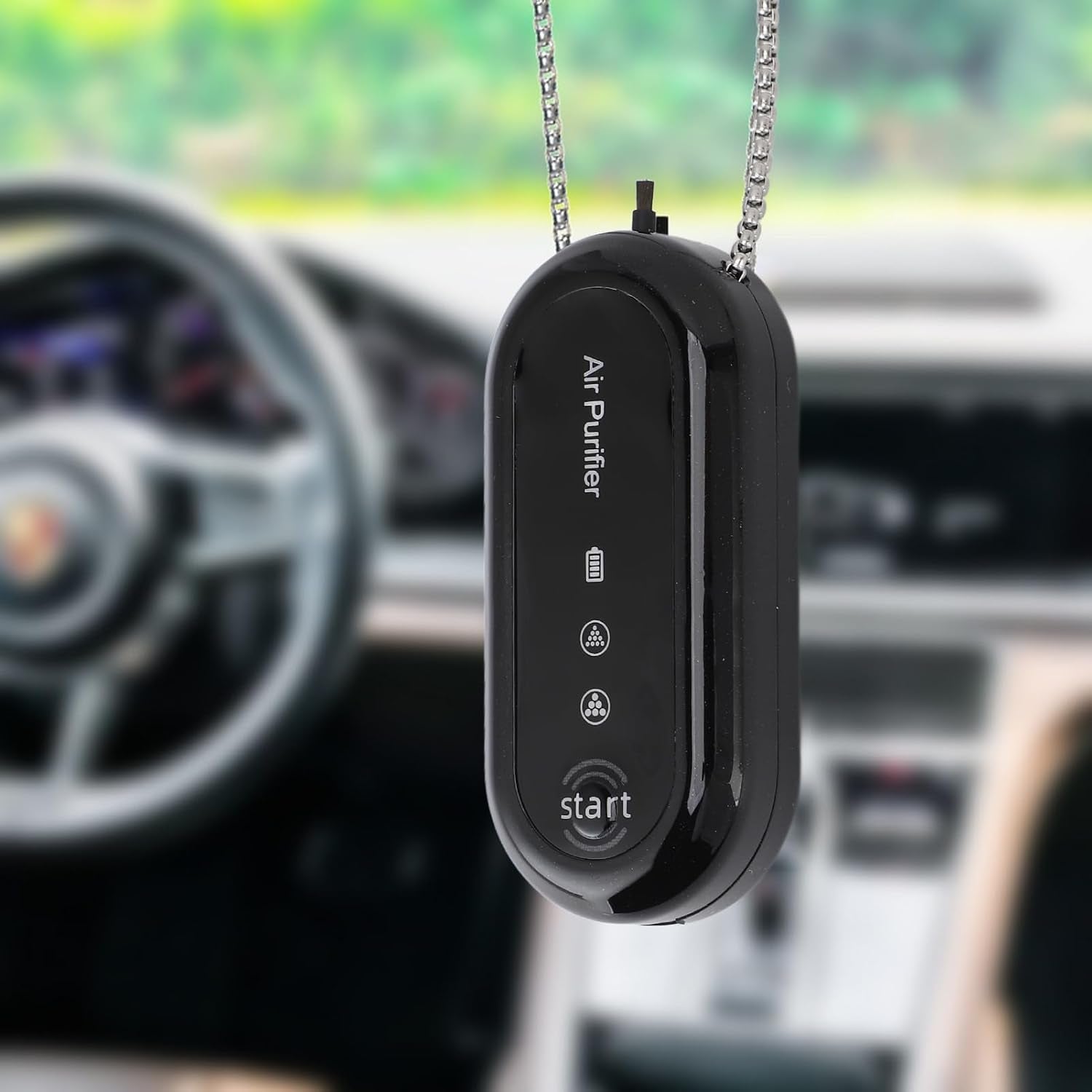 Wearable Air Purifier, Portable Air Purifier Necklace USB Rechargeable for Travel Outdoor, Lasts 30-60 Hours