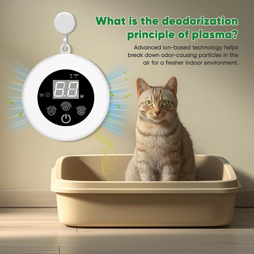 Air Ionizers for Home (1 Pack), Plasma Ion Deodorization System, Quiet Air Freshener for Bedroom, Office, Kitchen, Smoke Dust, Pets, Eliminator, Mini Air Cleaner
