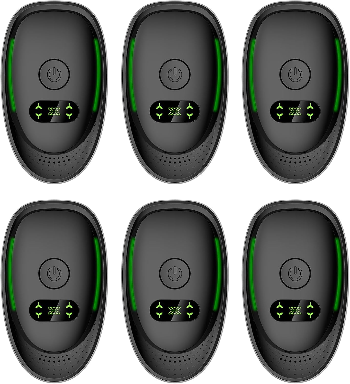 6-Pack Plug in Air Purifier for Home - Silent Filterless Air Ionizer with Negative Ion Technology, Professional Odor Eliminator for Pets, Smoke & Dust, Quiet Air Freshener for Bedroom & Office